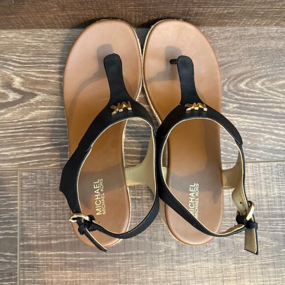 Michael Kors T-Strap Wedge Sandal - Size 8 - Picture 11 of 15